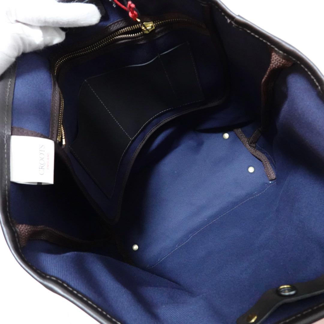 CROOTS フラップ　ポケット　トートバッグ　BEAMS F 別注　ネイビー