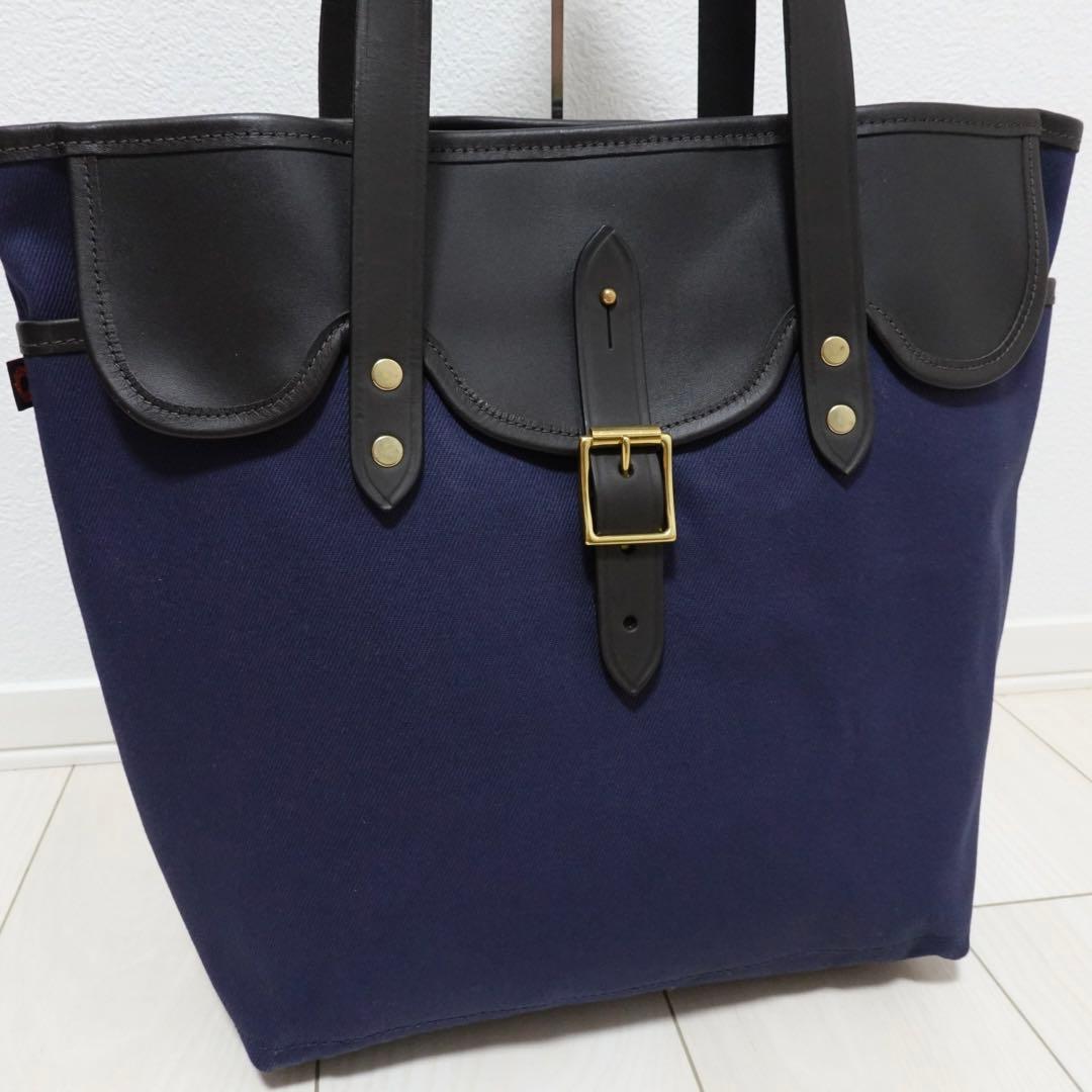 CROOTS フラップ　ポケット　トートバッグ　BEAMS F 別注　ネイビー