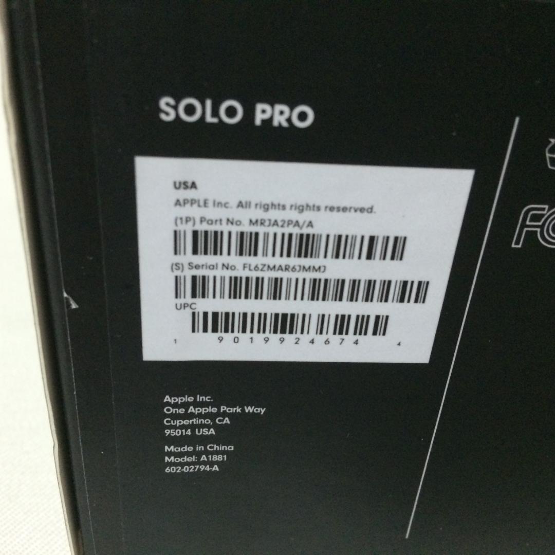 未使用　SOLO PRO ワイヤレスヘッドホン ブラック　■　W596