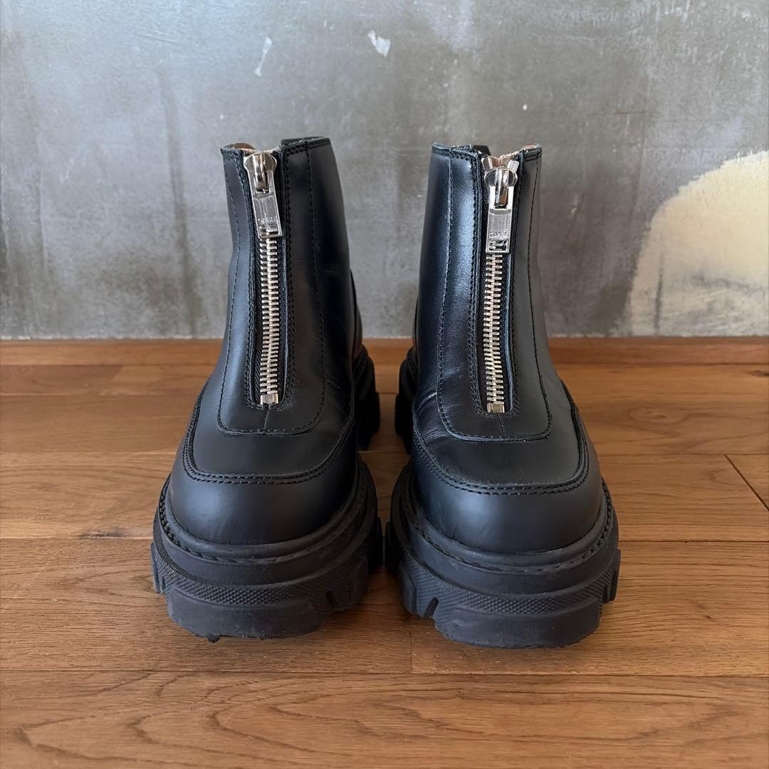 GANNI ガニー ｜チャンキーソールフロントジップアンクルブーツ