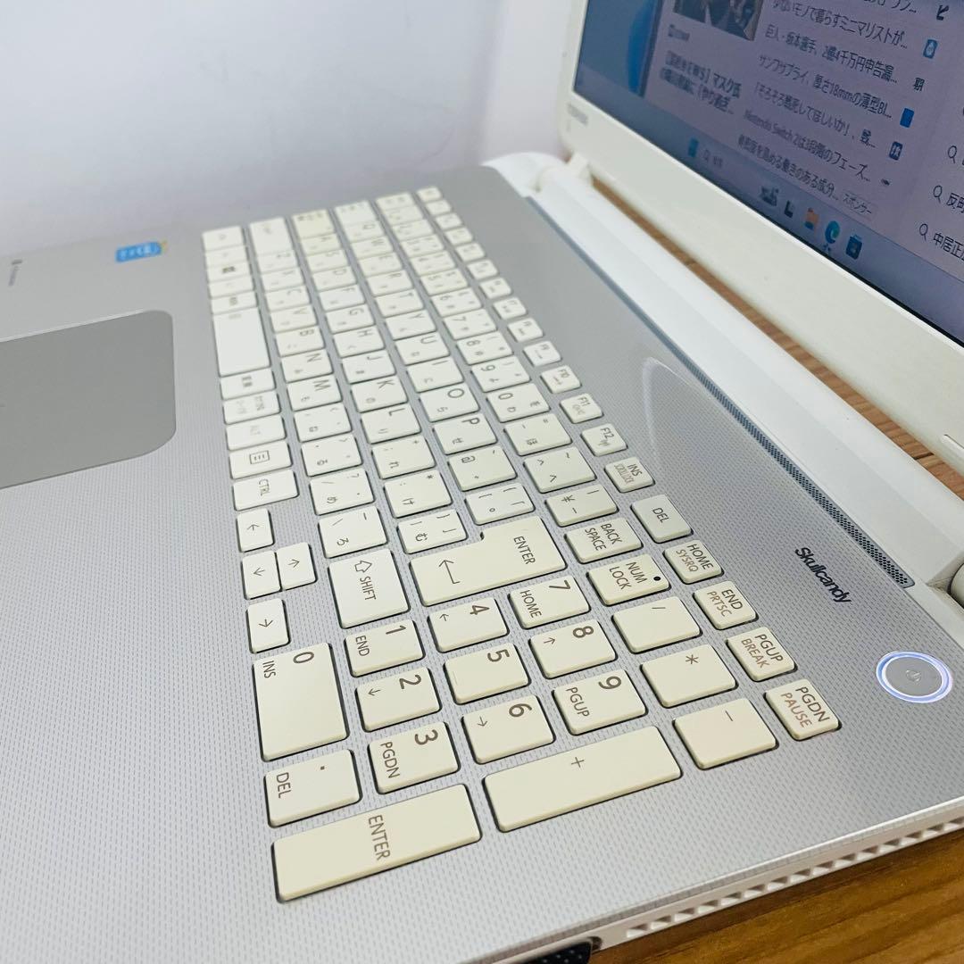 サテンゴールドSSDメモリー8ギガwin11 オフィスDVD東芝ノートPC