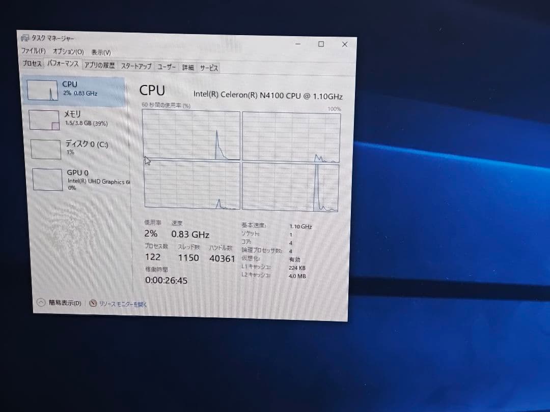 超小型デスクトップパソコン LIVA Q2 N4100