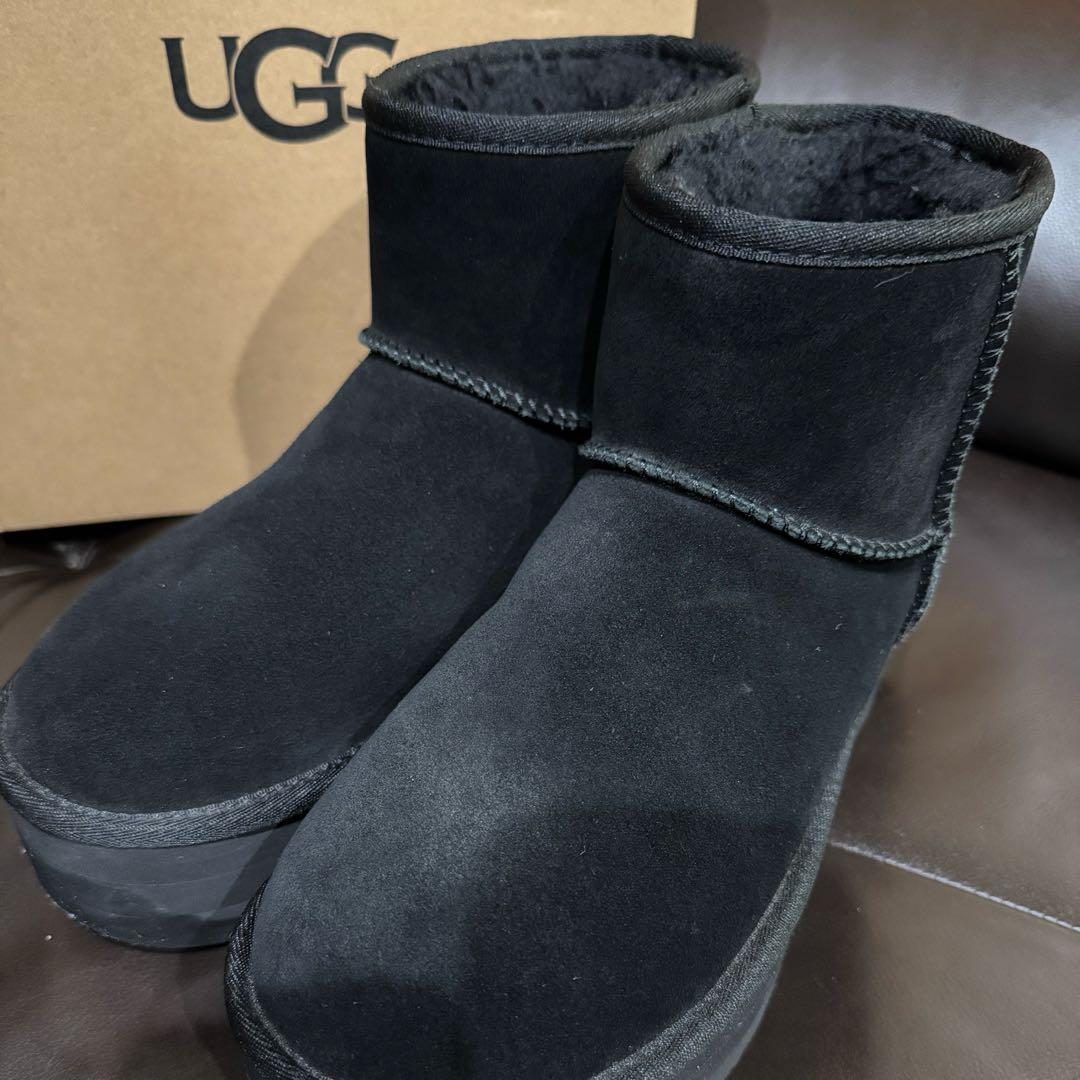 UGG アグ クラシックミニプラットフォーム ムートンブーツ