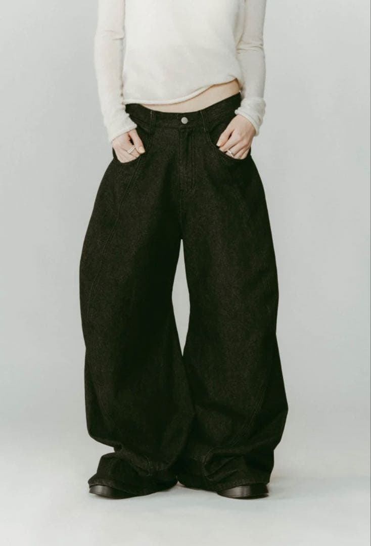 パンツ Knuth Marf tuck design denim pants