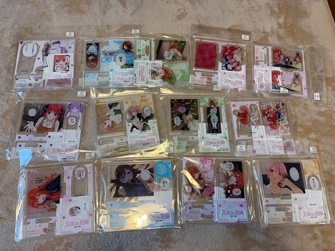 五等分の花嫁 TSUTAYA 有償特典　アクリルプレート　新品13個　開封1個