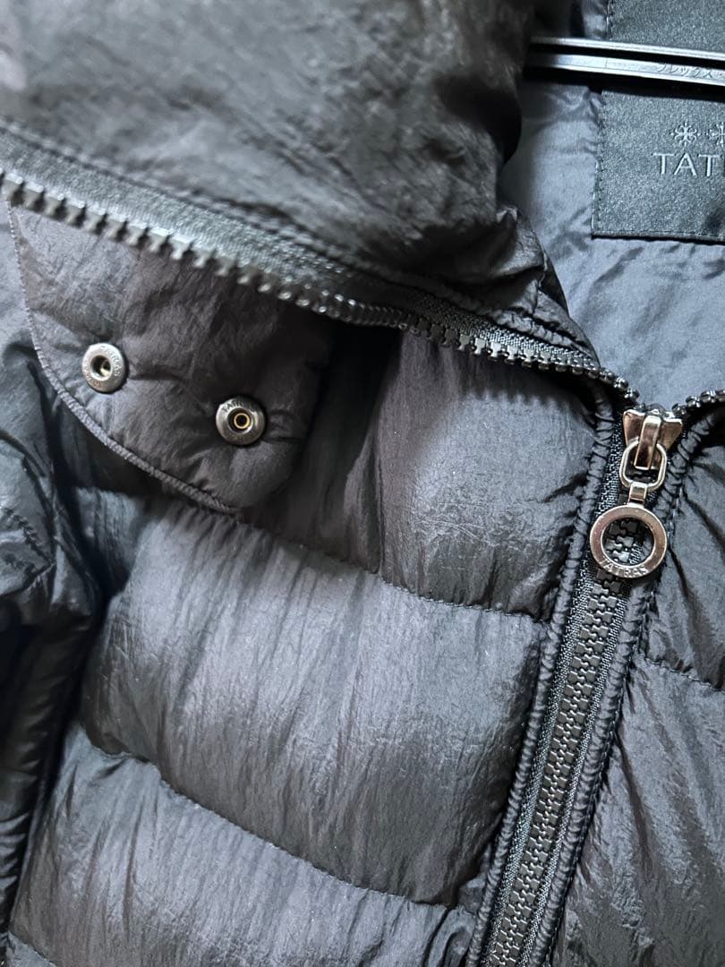 TATRAS フード付き ブラックダウンジャケット