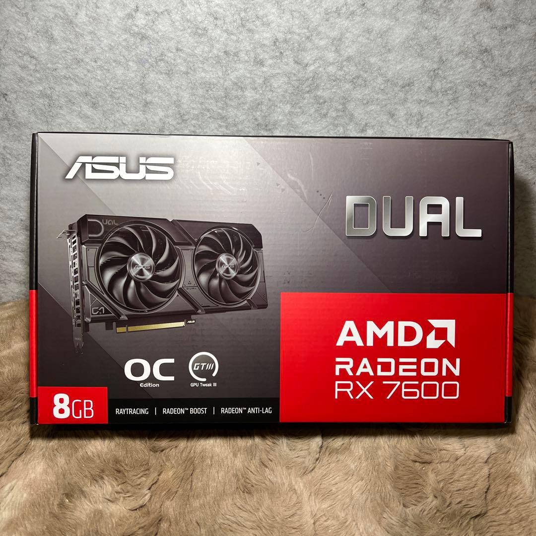 グラフィックボード・グラボ・ビデオカード ASUS Radeon RX7600 DUAL 8GB OC