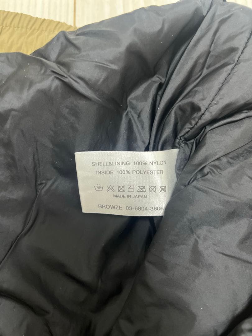 ennoy 中綿入りシャカシャカブルゾン、パンツセットアップLベージュ