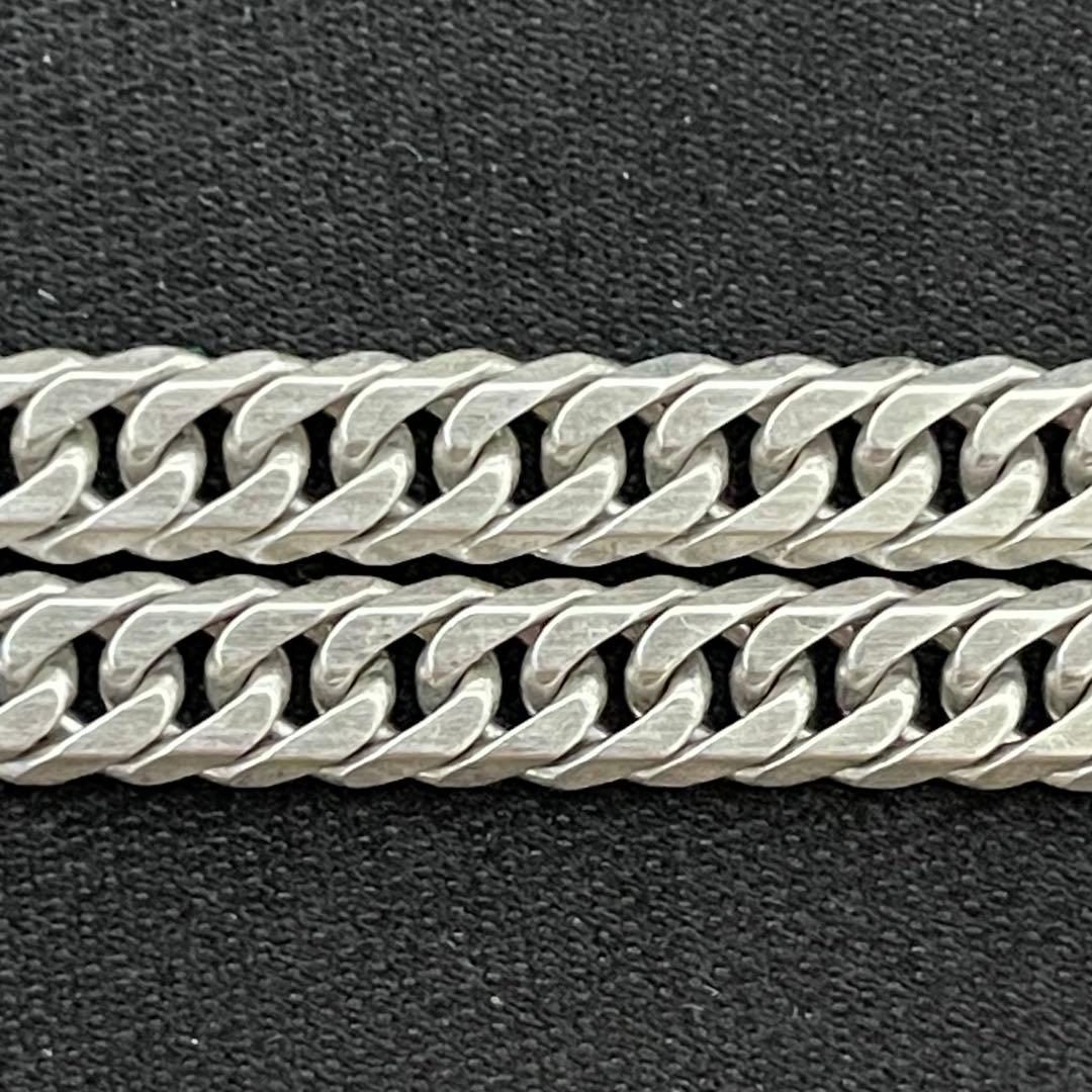 シルバー925 喜平 6面ダブルネックレス 中折式 21g