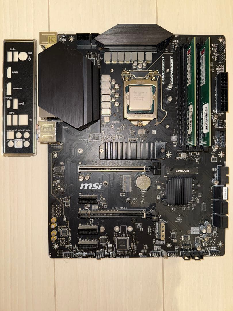 Core i9 10990K + マザーボード + メモリ32GB