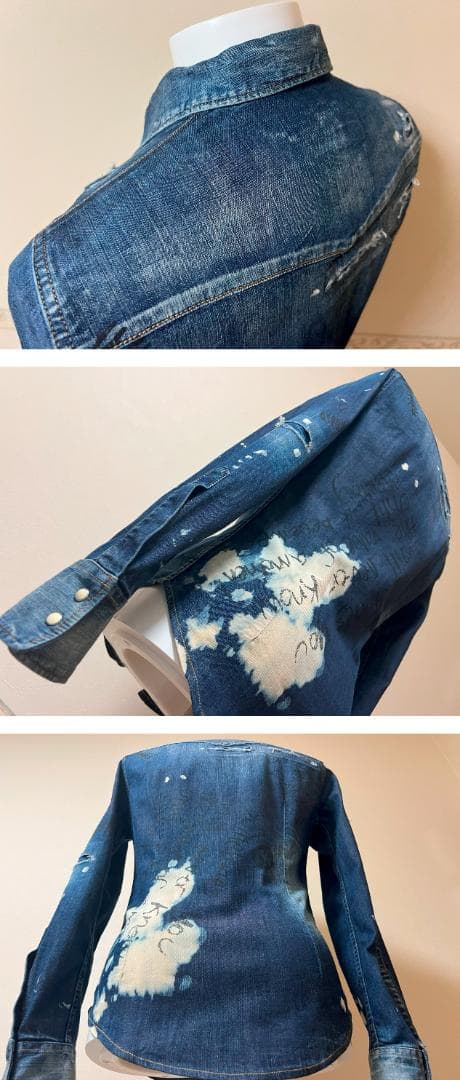 【美品・Ladies' 】DSQUARED2　ウエスタン デニム-シャツ【XS】