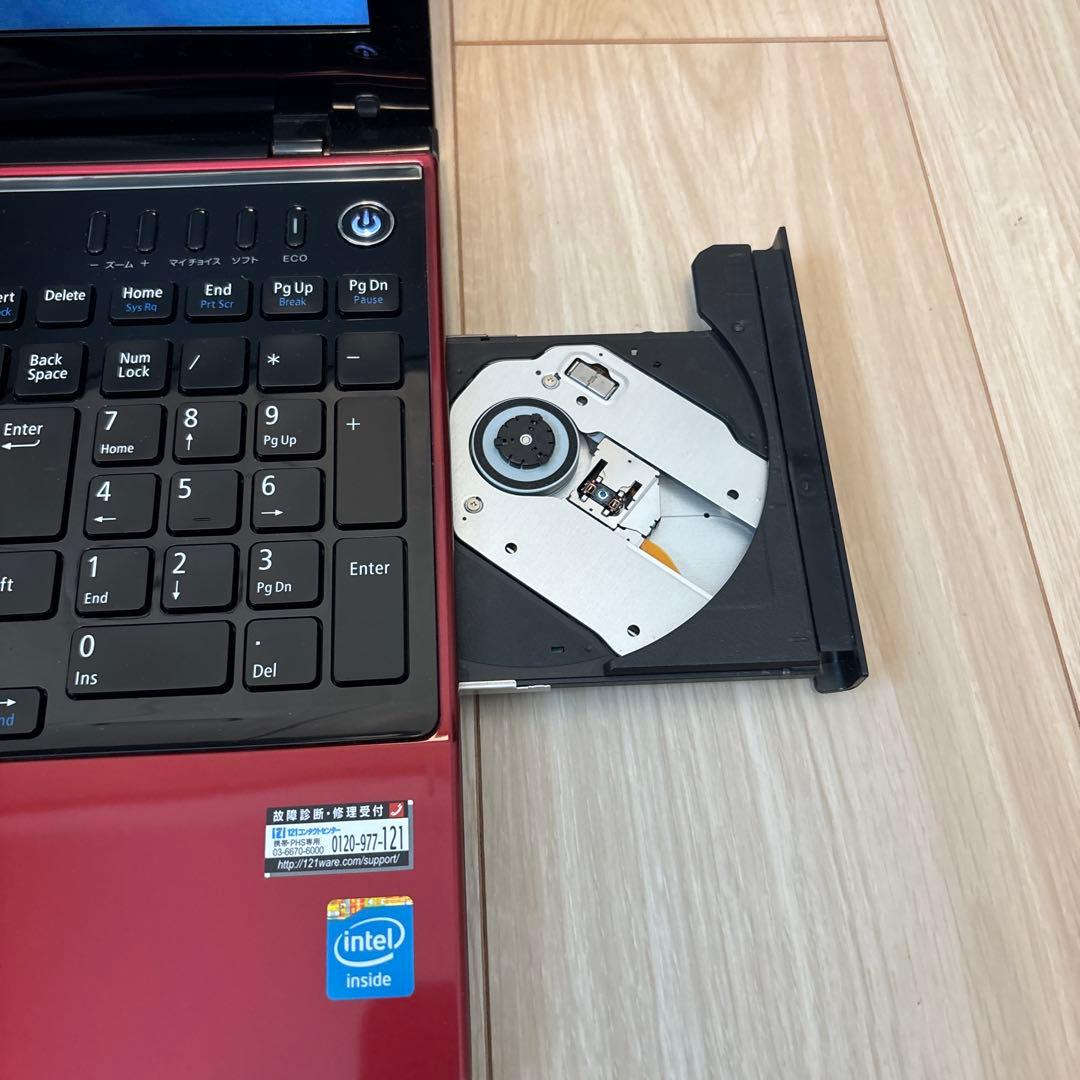 美品Windows11 NEC LaVie 15.6 レッドoffice2021