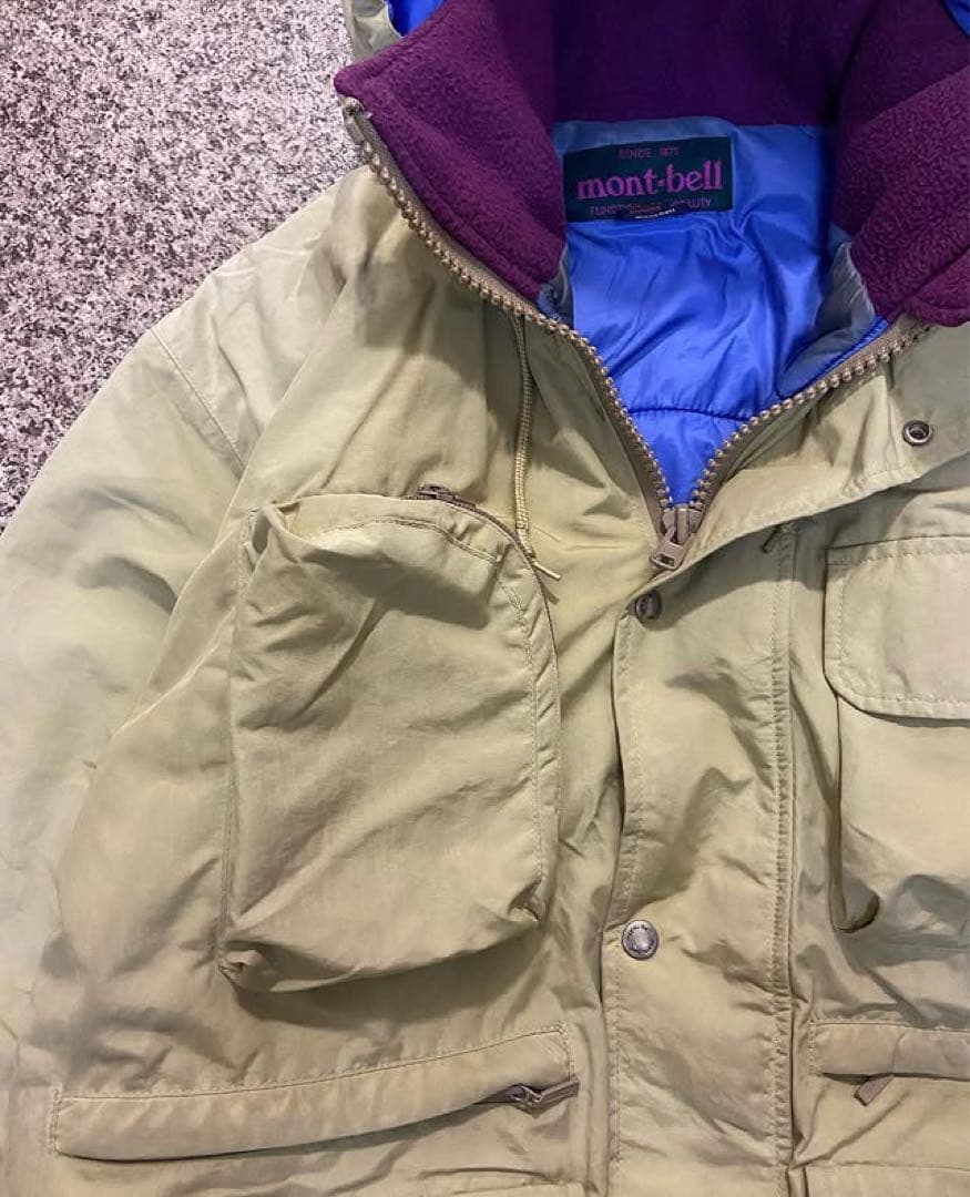 mont-bell フィッシングジャケット　90s 紫タグ