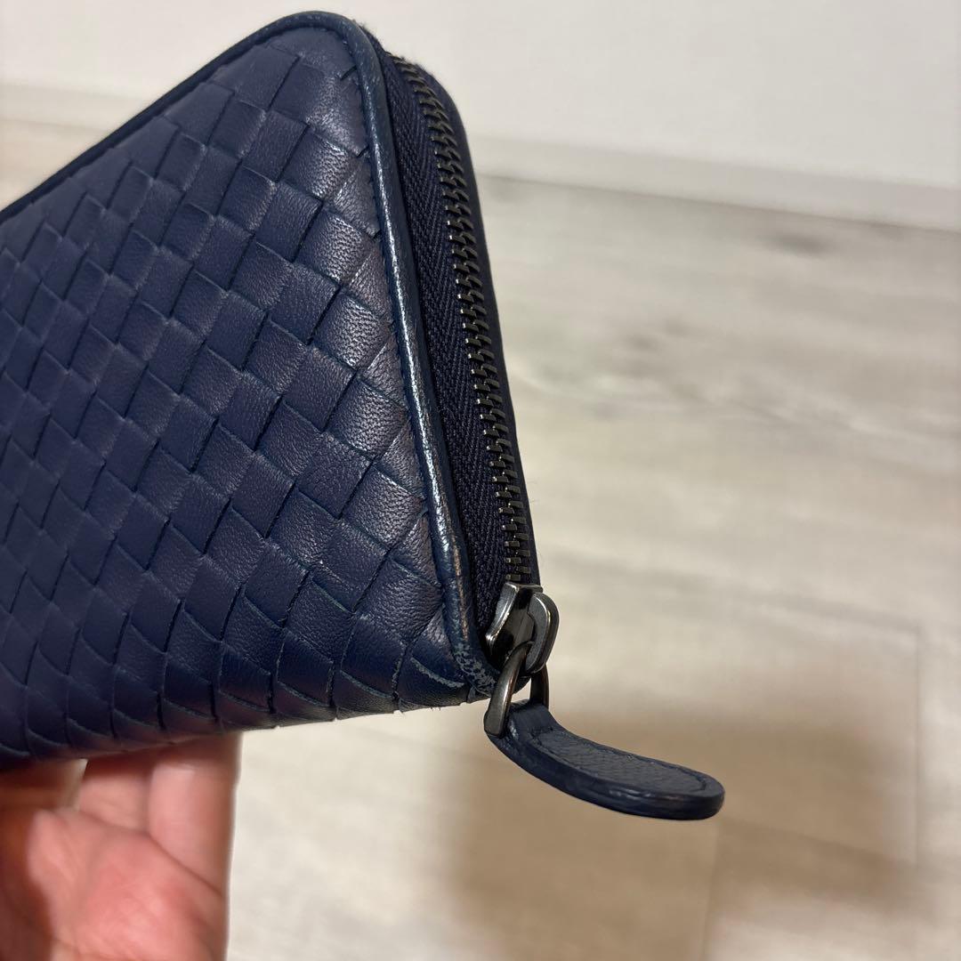 ボッテガヴェネタ 長財布 ネイビー BOTTEGA VENETA