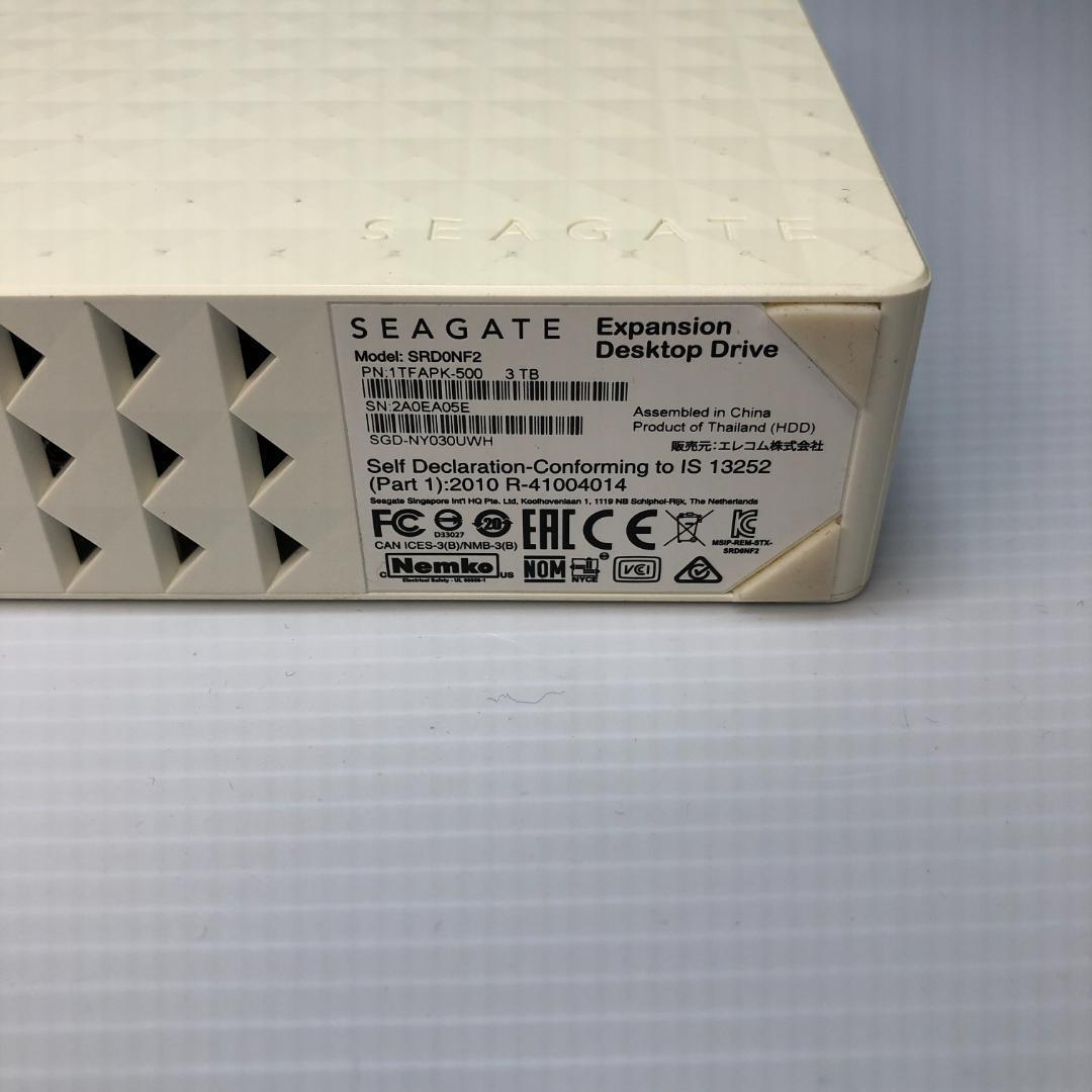 3TB 外付けハードディスク ELECOM SEAGATE SRD0NF2