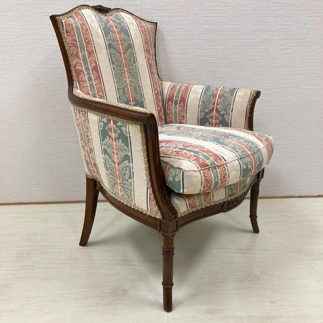 アンティーク調　クラシック　1人掛けソファ　アームチェア　椅子