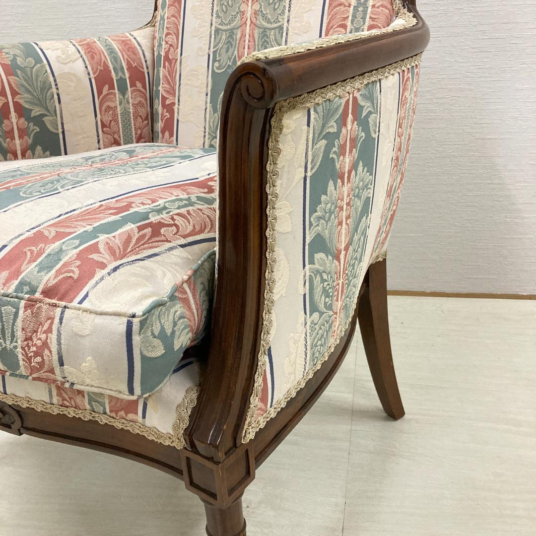 アンティーク調　クラシック　1人掛けソファ　アームチェア　椅子