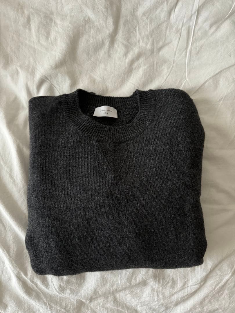 トップス undecorated WOOL TERRY SWEATER