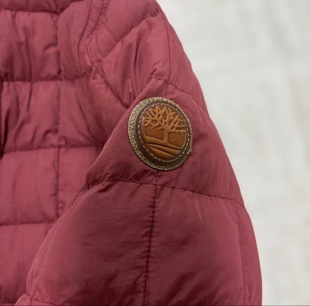 Timberland バーガンディ キルティングダウンジャケット L/6