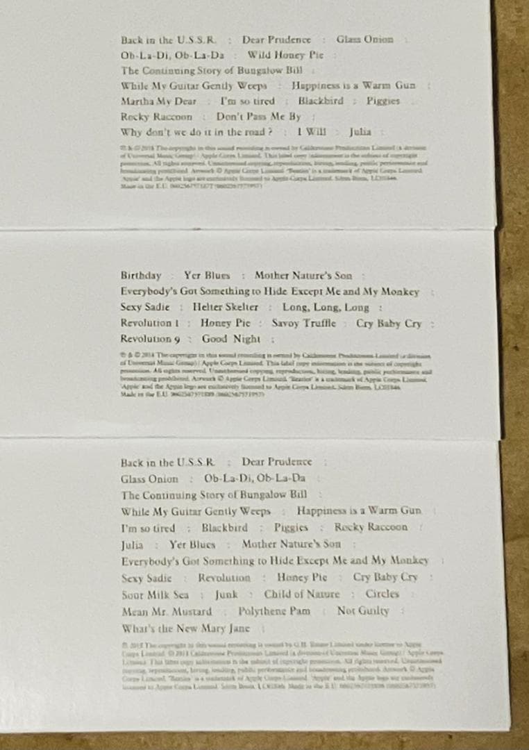 ブ*ン様 ブライアン様用・ビートルズ（ホワイト・アルバム）Super Dexe