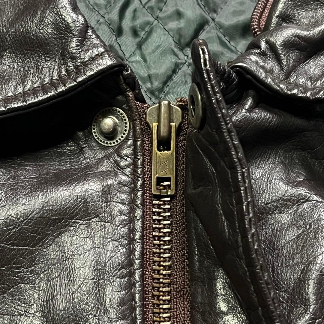 vintage A-2 レザージャケット　深水光太　ショート丈　牛革　短丈　黒