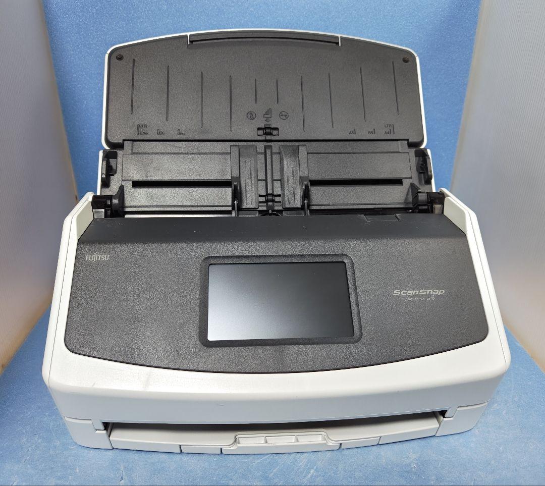 たまった書類を一気にスキャン 富士通 ScanSnap iX1500（白）使用少
