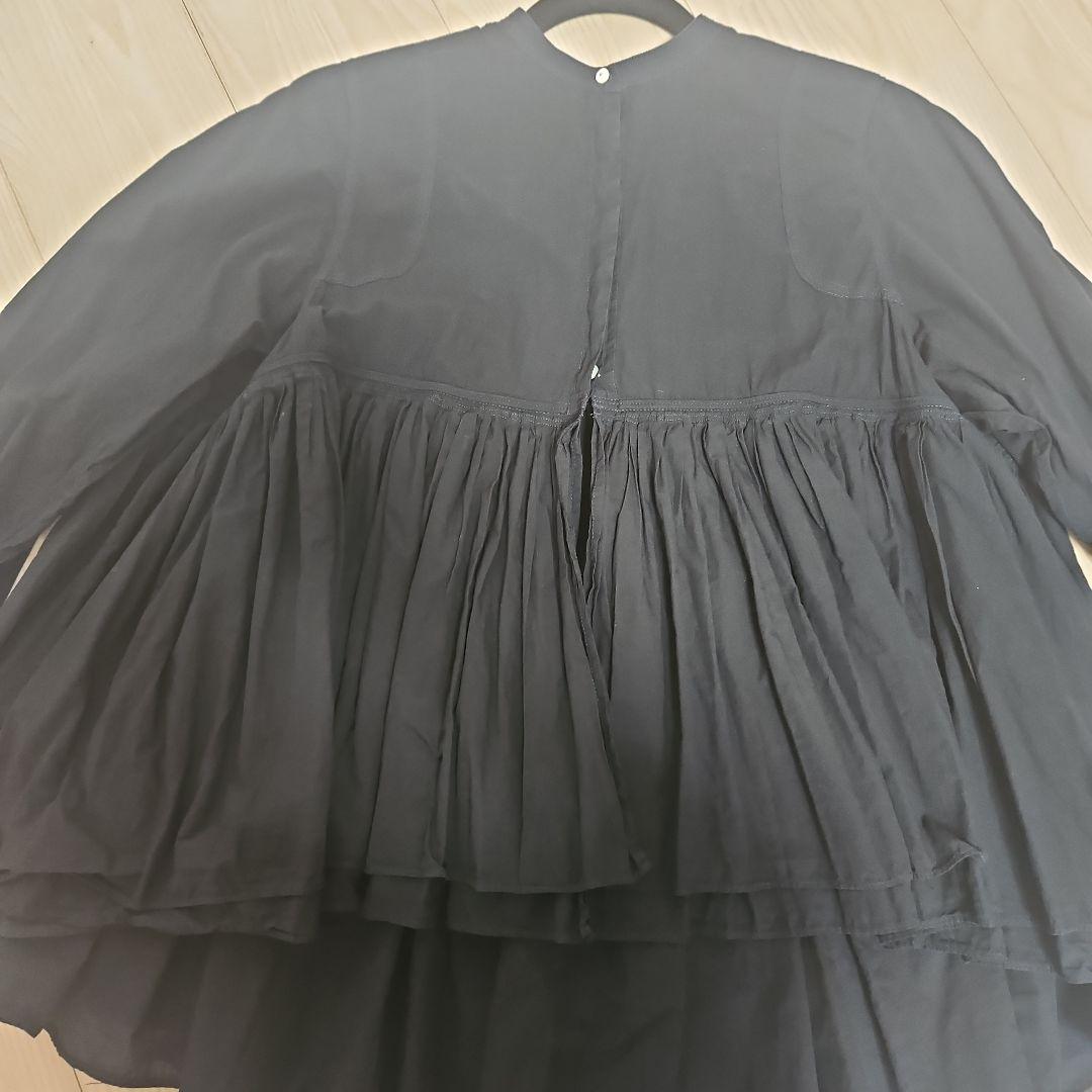 カレンソロジー レイヤードキャザーブラウス ネイビー