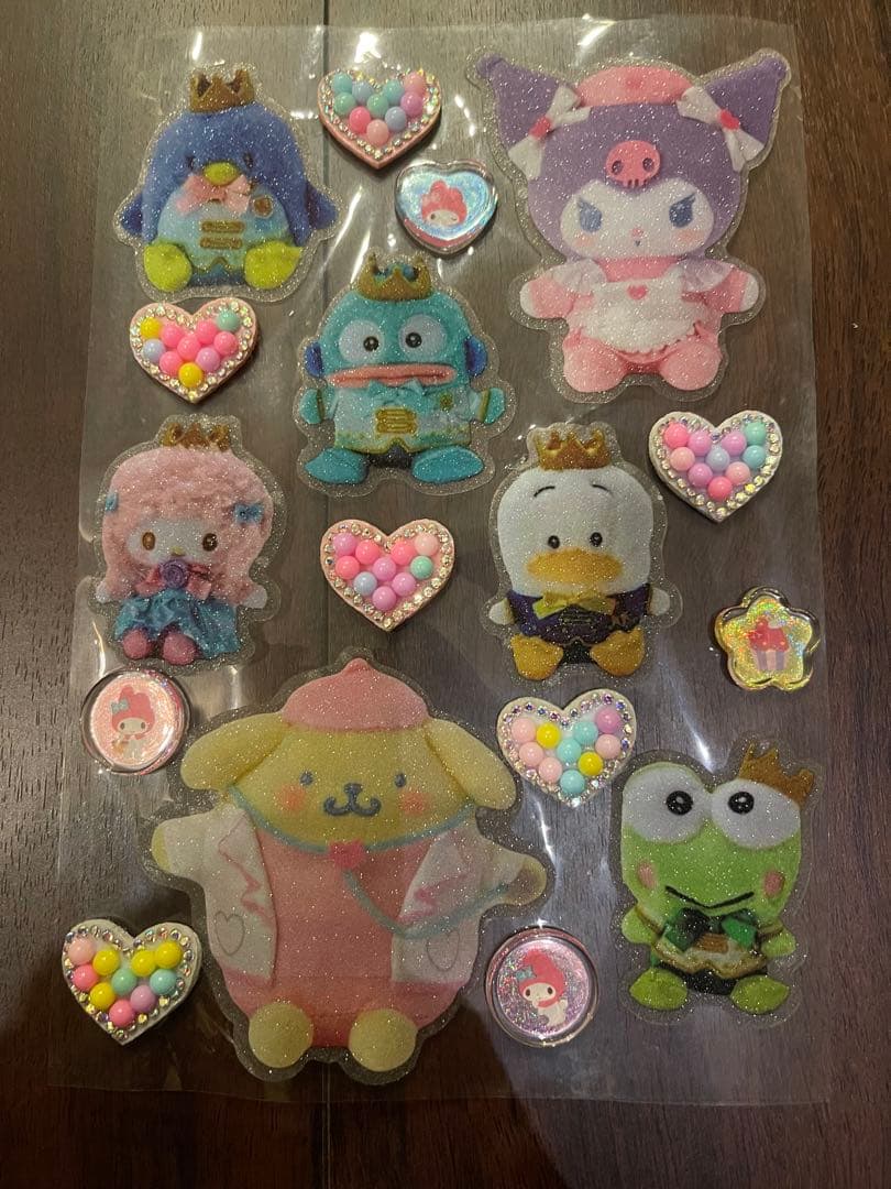 正規品　シール帳完成品A5サイズ　チャーム3個付