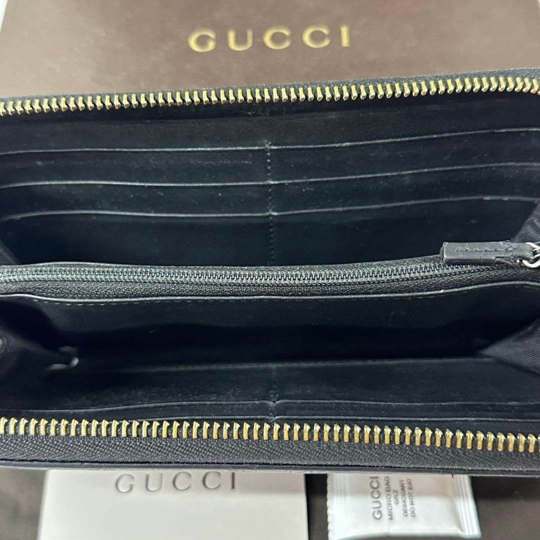 新品同様‼️ グッチ　GUCCI 財布　長財布　マイクロGG ラウンドファスナー