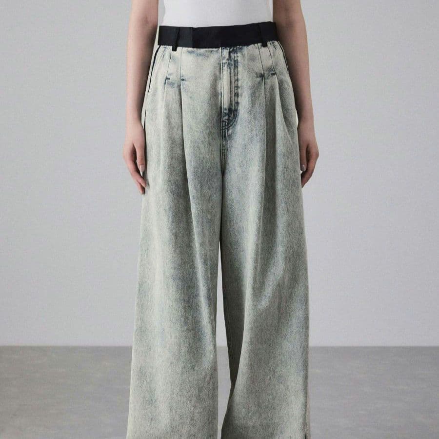 ADAM ET ROPE EMOELLE ドレスデニムパンツ 36