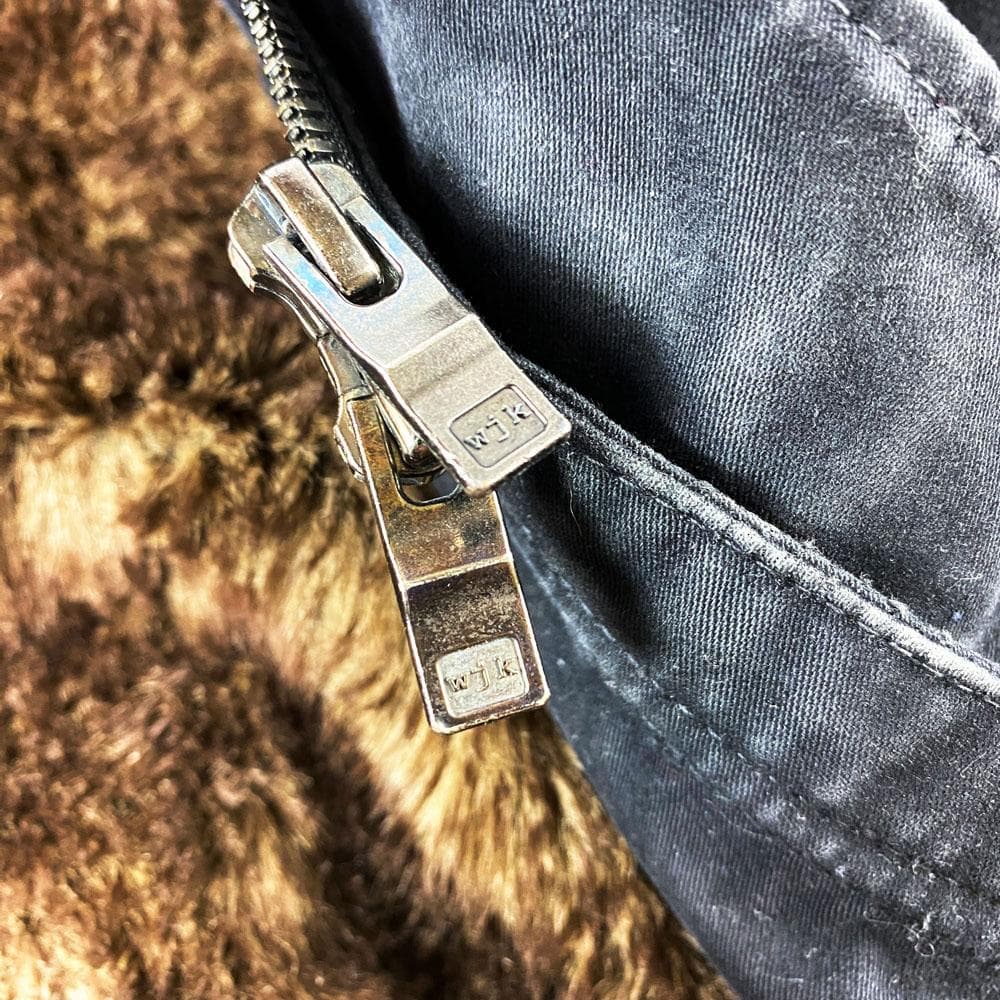 ★美品★wjk 裏地総ファー ボアモッズコート ミリタリージャケット M