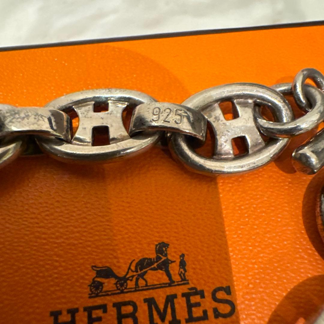 エルメス　Hロゴ ヴィンテージブレスレット　シルバー925