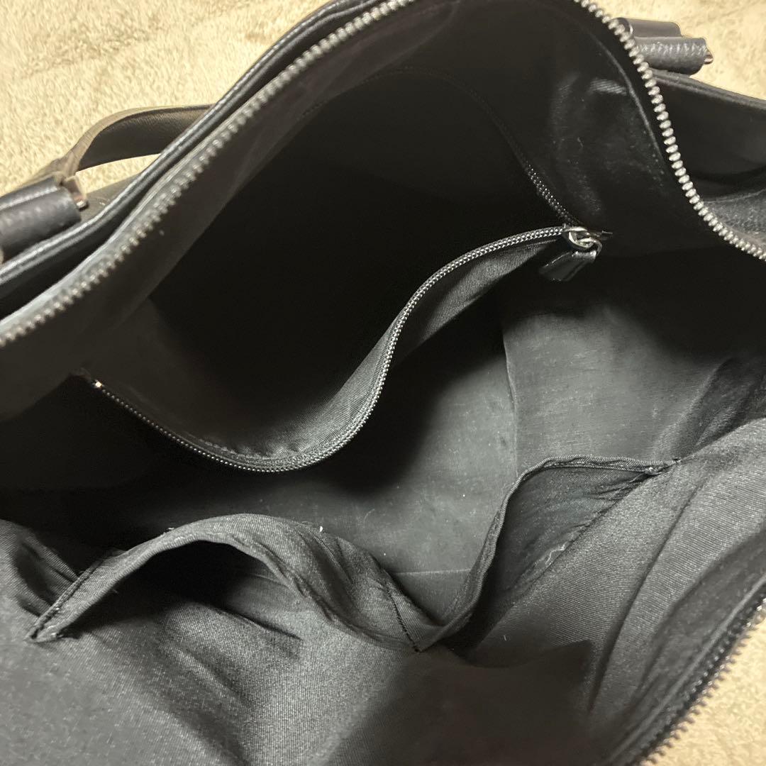 ブラックレーベル 黒 レザートートバッグ