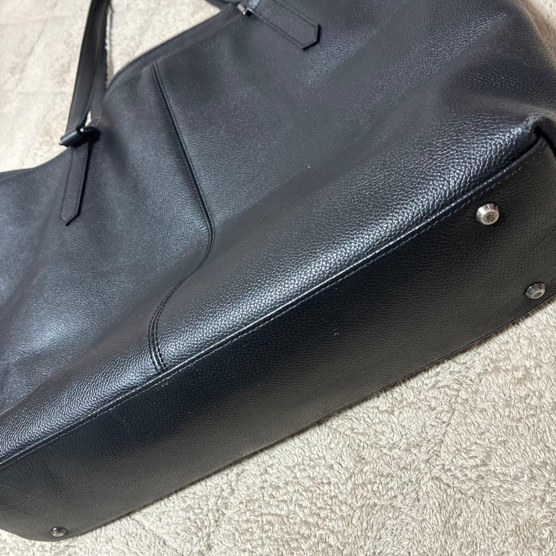 ブラックレーベル 黒 レザートートバッグ