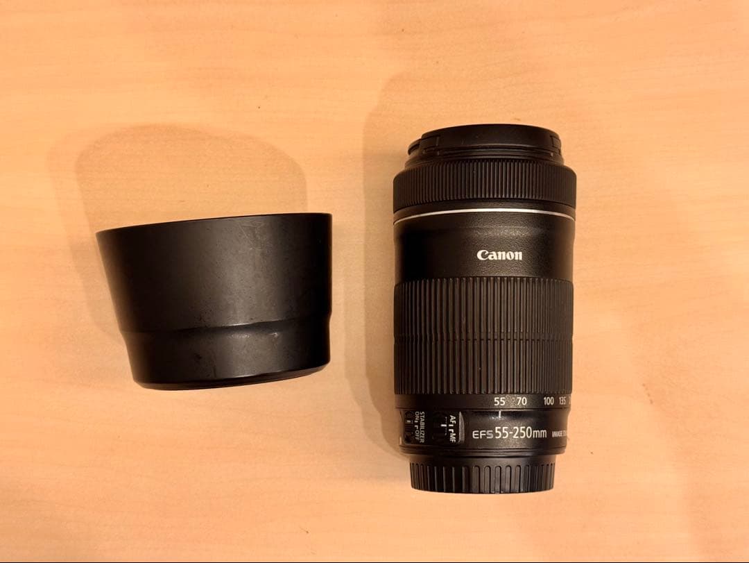 Canon EF-S 55-250mm F4-5.6 IS STMズームレンズ