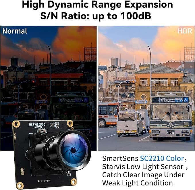 ウェブ カメラ HDR 110° 広角レンズ USB