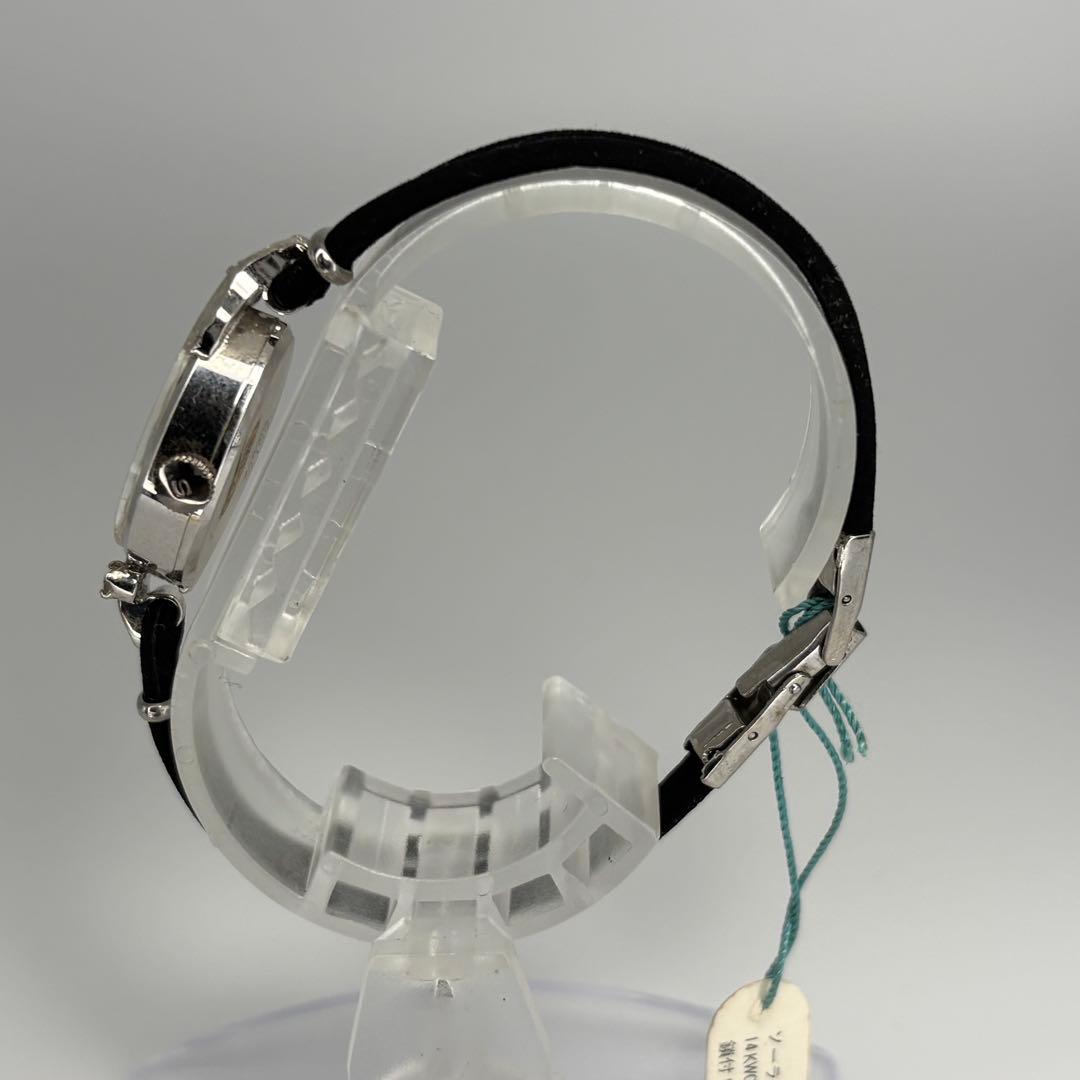 未使用品 SEIKO セイコー ソーラー K14WGケース 約4.3g 手巻時計