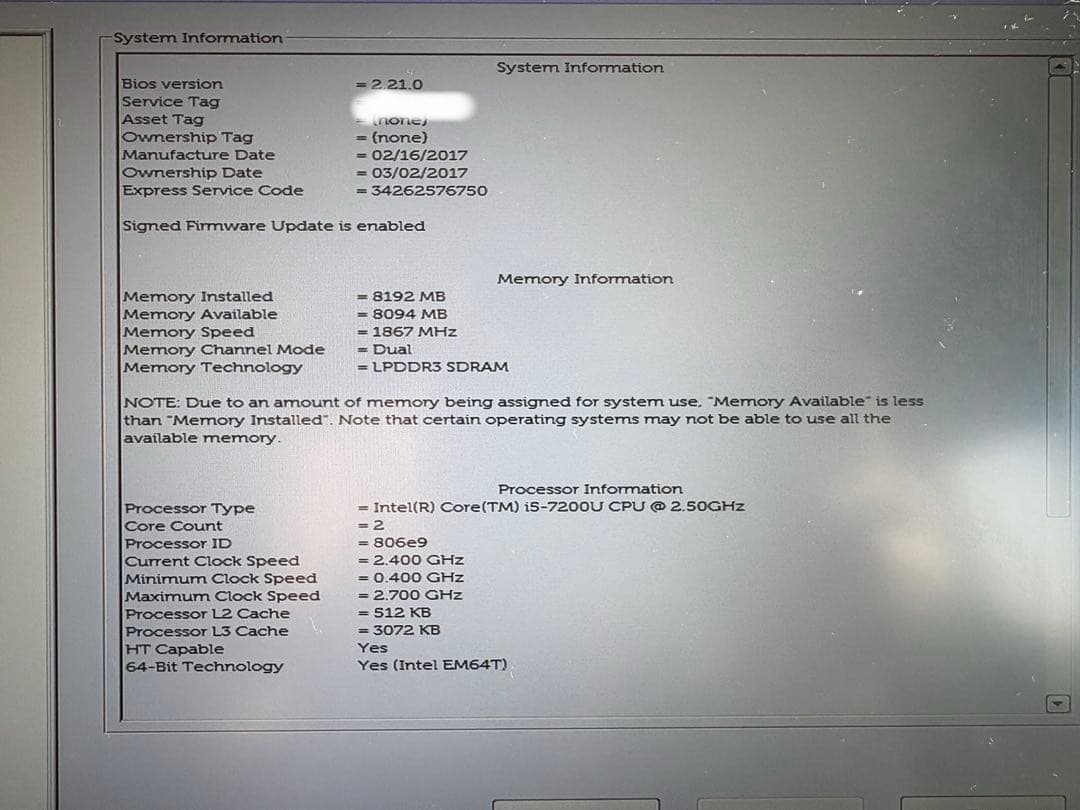 Windowsノート本体 DELL XPS13 9360 Win11 8G/512G