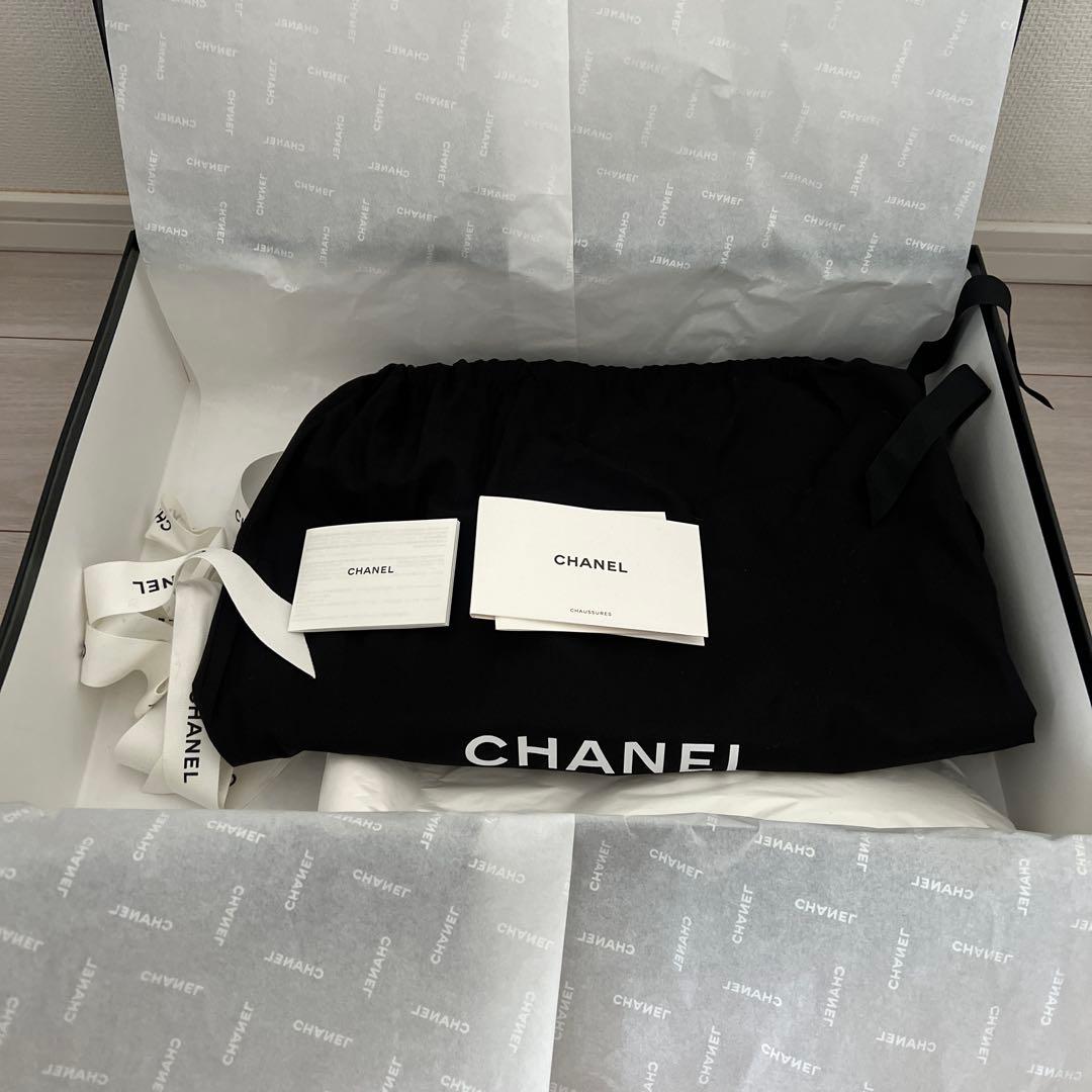 新品未使用 シャネル レインブーツ 37 CHANEL 長靴 ジェニ シューズ