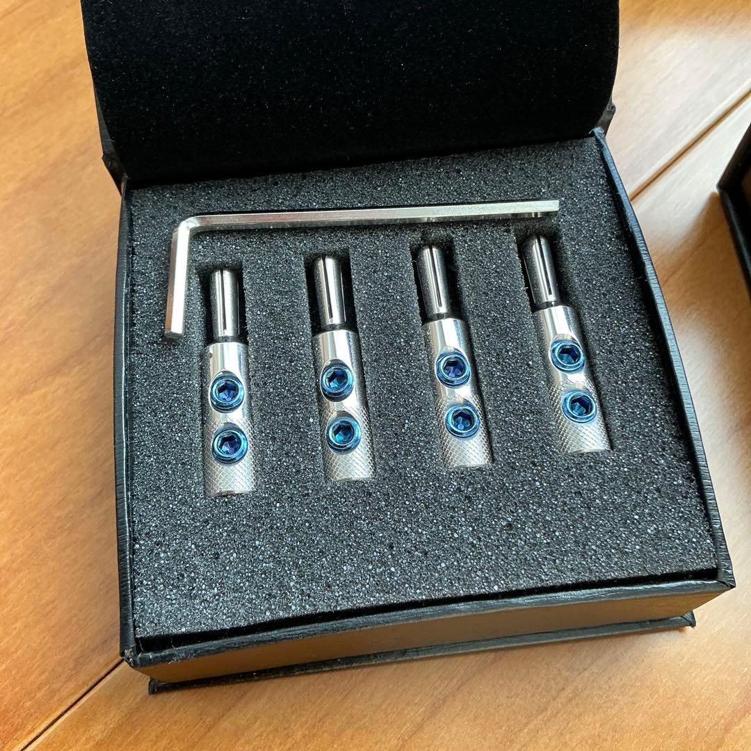 【極美品】オヤイデ　バナナプラグ　SRBN 　（２セット）　ロジウムメッキ