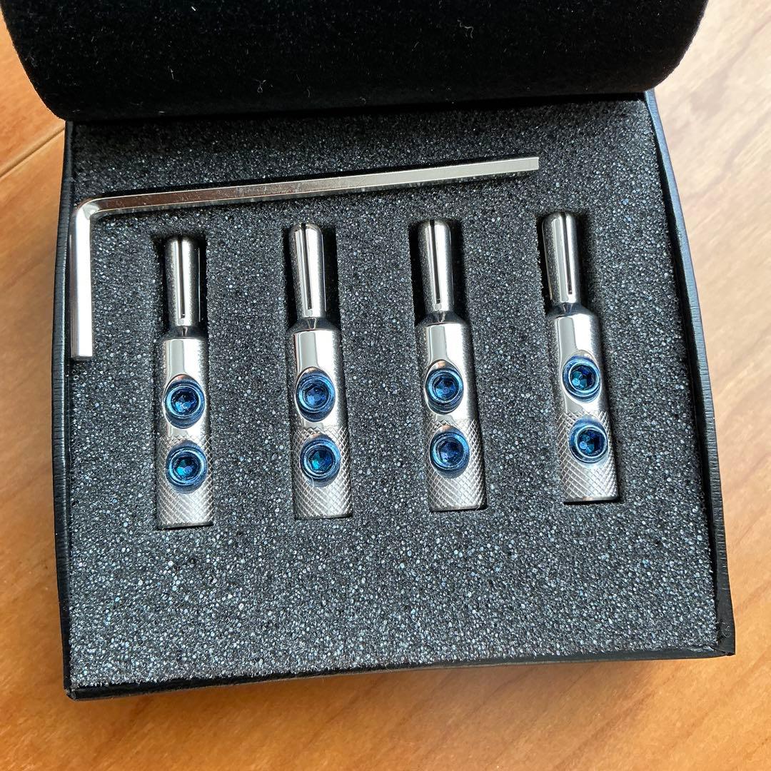 【極美品】オヤイデ　バナナプラグ　SRBN 　（２セット）　ロジウムメッキ