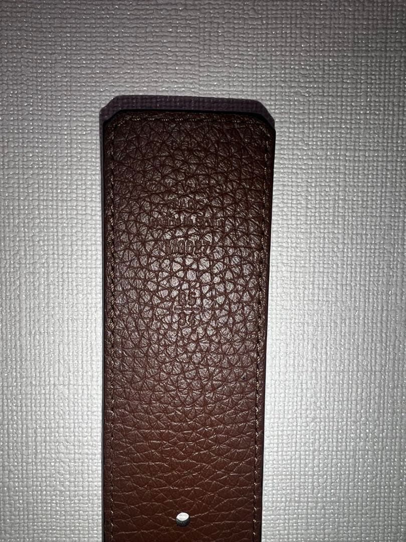 Louis Vuitton レザー ベルト ネイビー