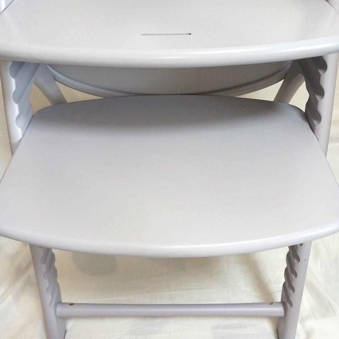 ★【希少】大和屋 アッフルチェア ソフトラベンダー ハイチェア 【組み立て不要】