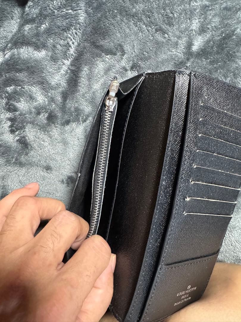 プ*ン様 Louis Vuitton モノグラム長財布 ブラック/レッド