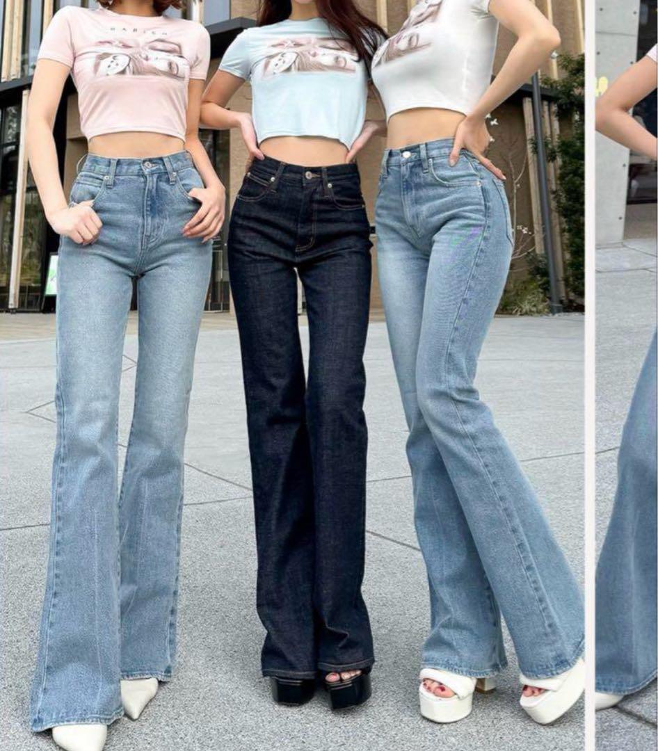 大幅お値下げ ダーリッチ セミフレアデニムパンツ M