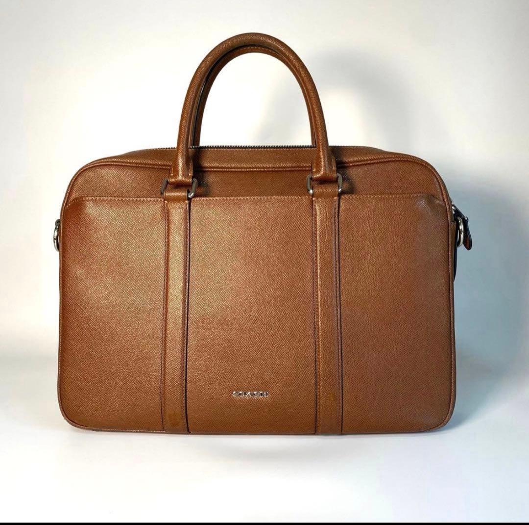 コーチ　COACH ブラウン ビジネスバッグ