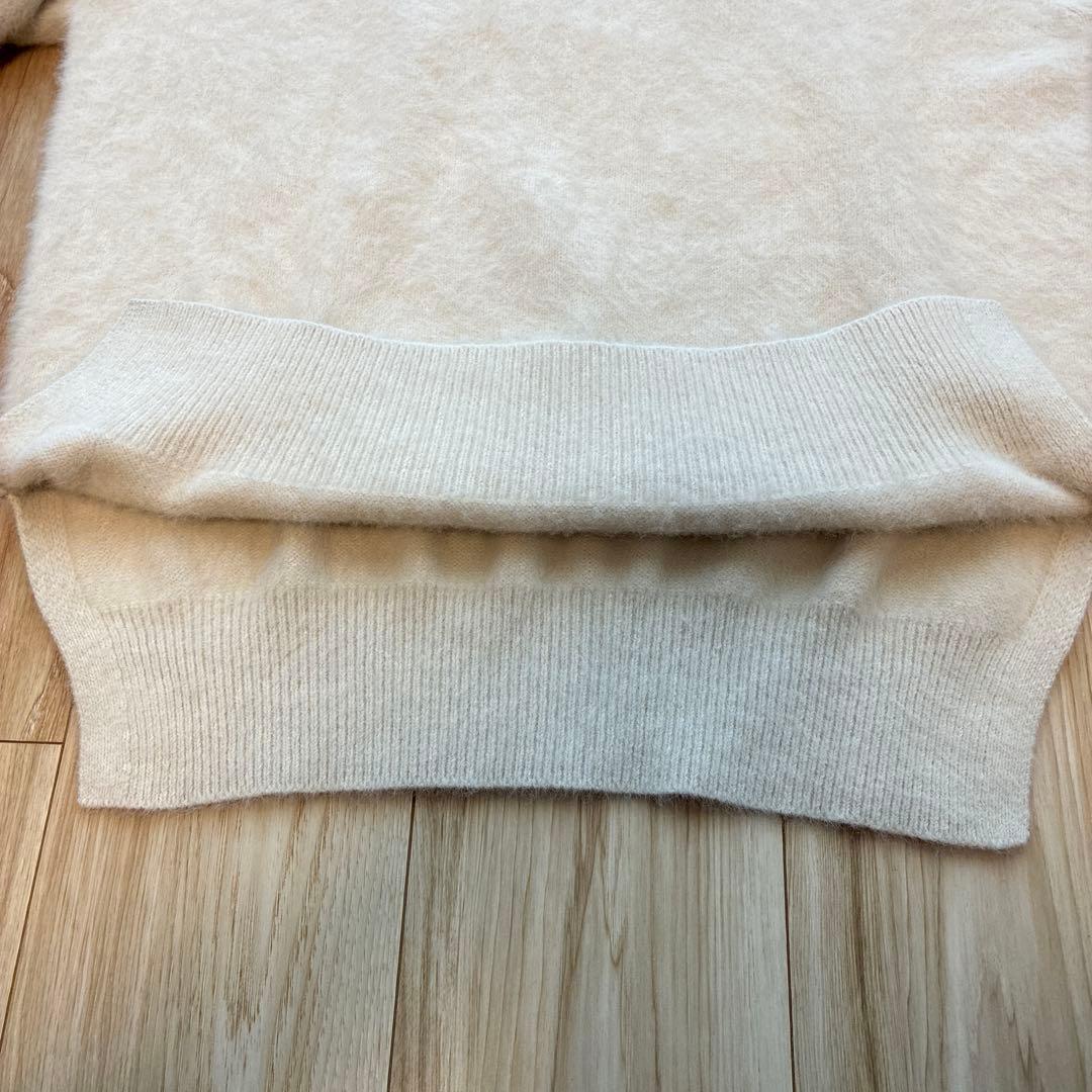 【美品】UNITED ARROWSフォックス カシミヤ クルーネックニット F