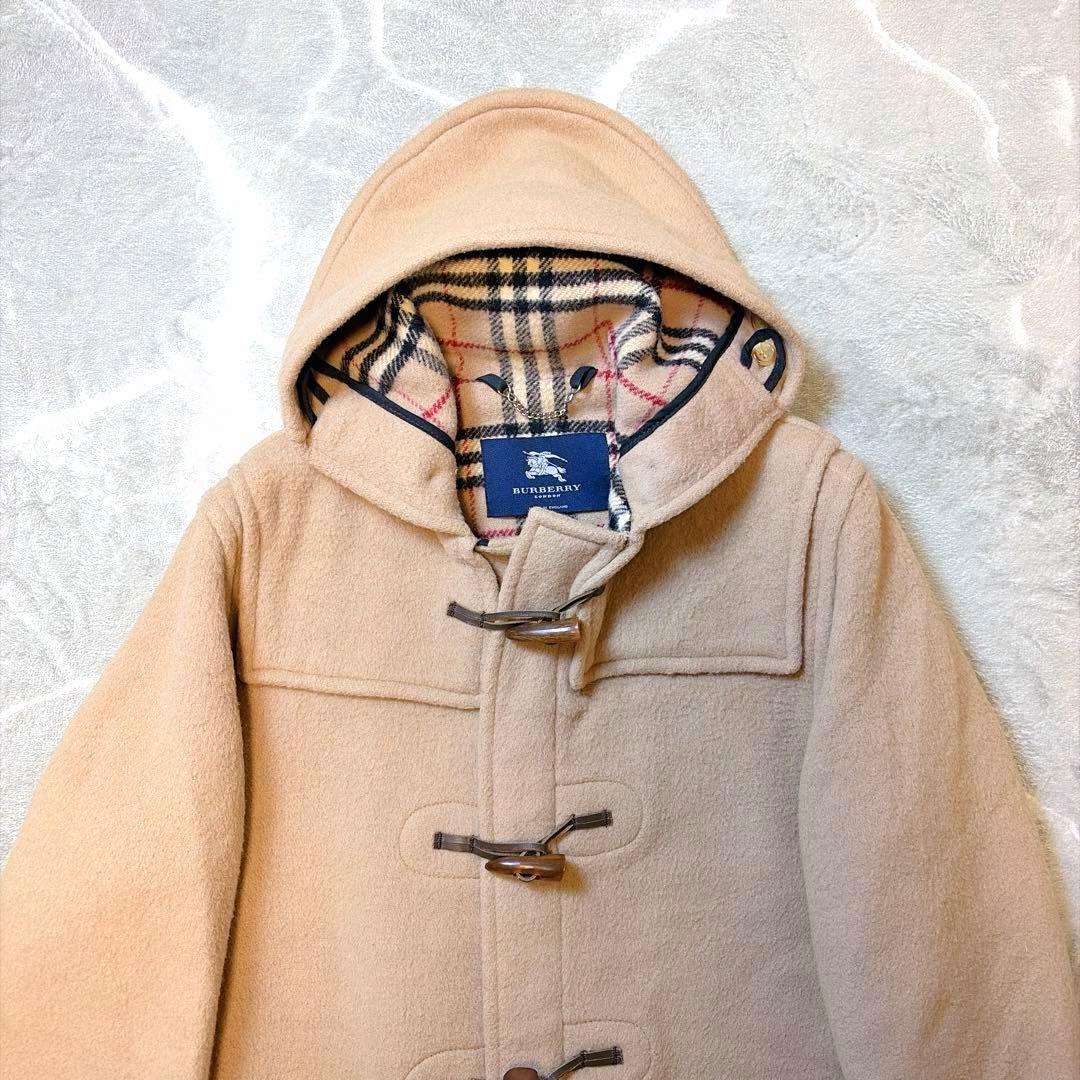 BURBERRY LONDON ロング ダッフルコート ウール ベージュ L