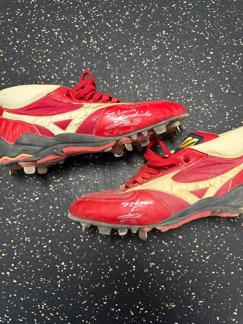 Mizuno 元プロ野球 田口壮選手サイン入り実使用スパイク
