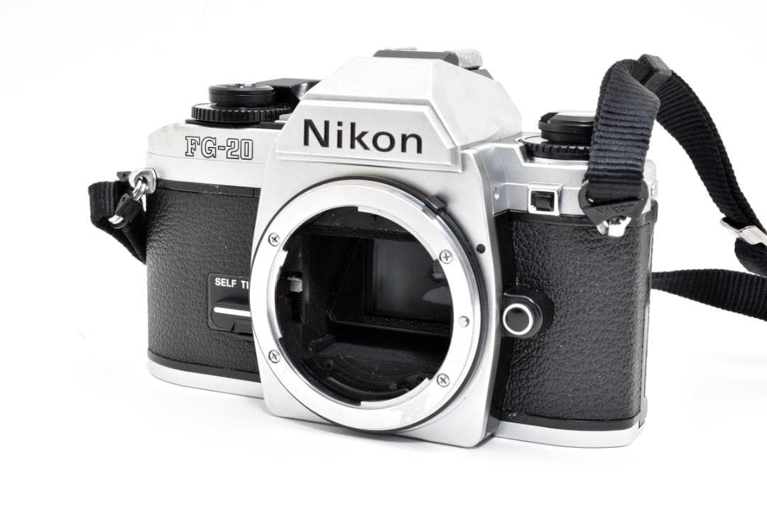 超美品 ニコン FG-20 シルバー フィルムカメラ　モルト新品交換済 H247